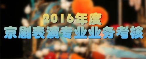 骚女日逼高潮舒服视频国家京剧院2016年度京剧表演专业业务考...